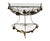 1950s Vintage Italian Tole Metal Two-Tier Demilune Plant Stand For Sale - Image 5 of 7