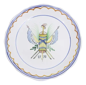 Earthenware Plate, France, 20th Century