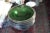 Metal Silver Embossed Green Depression Glass 10 Serving Plate or Shallow Bowls For Sale - Image 7 of 7