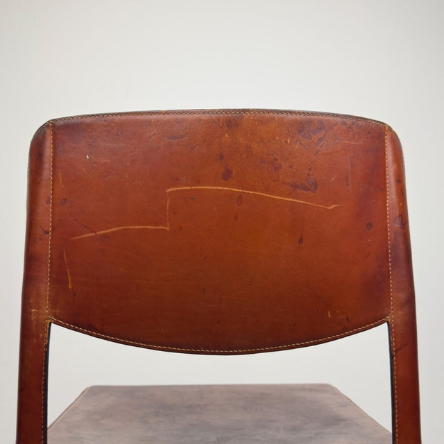 Matteo Grassi Mid-Century Sistina Saddle Dining Chairs by Tito Agnoli for Matteo Grassi, Italy, 1980s, Set of 4 For Sale - Image 4 of 18