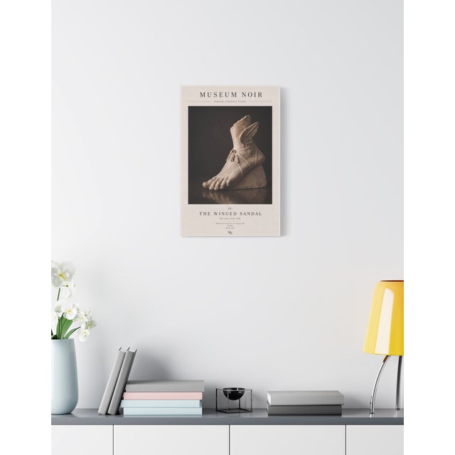 Atelier Aria Lumae Museum Noir the Winged Sandal Classical Hellenistic Sculpture Fine Art Gallery Board Print 16 X 24 For Sale - Image 9 of 18
