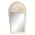 Vintage Coastal Cerused Pine Arched Mirror For Sale