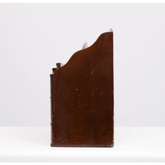 Oak Faux Book Front Magazine Holder, 1970s For Sale - Image 7 of 8