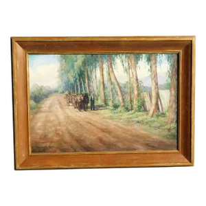 Valentine Morse Early San Diego Artist "San Luis Rey" Oil/Canvas 20 X 30