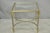 Vintage French Directoire Maison Jansen Style Steel Brass Low Square Side Table For Sale - Image 17 of 17