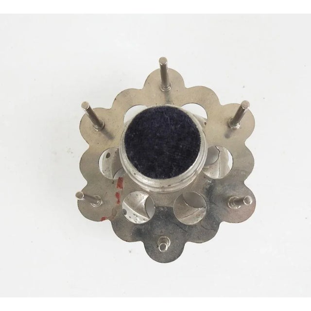 Art Nouveau Antique Pin Cushion Thread Holder For Sale - Image 3 of 6