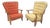 Set of Vintage Oak Armchairs by Guillerme & Chambron for Votre Maison For Sale