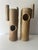 "Perfectly imperfect" pair of organic, earthy, abstract ceramic pottery vases. Wabi-Sabi is an ancient Japanese...