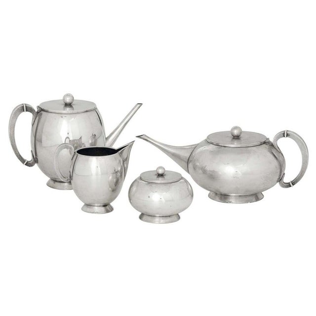 Vintage Sterling Silver Tea Set by Luigi Genazzi, Italy, 1930s For Sale - Image 11 of 11