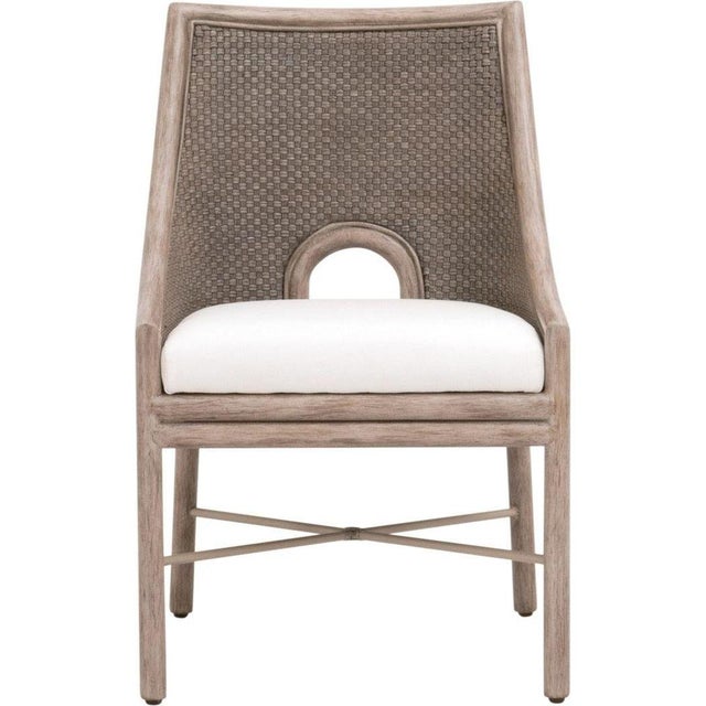 Transitional Essentials For Living Adamo Performance Fabric Armless Dining Chair - Set of 2 For Sale - Image 3 of 9