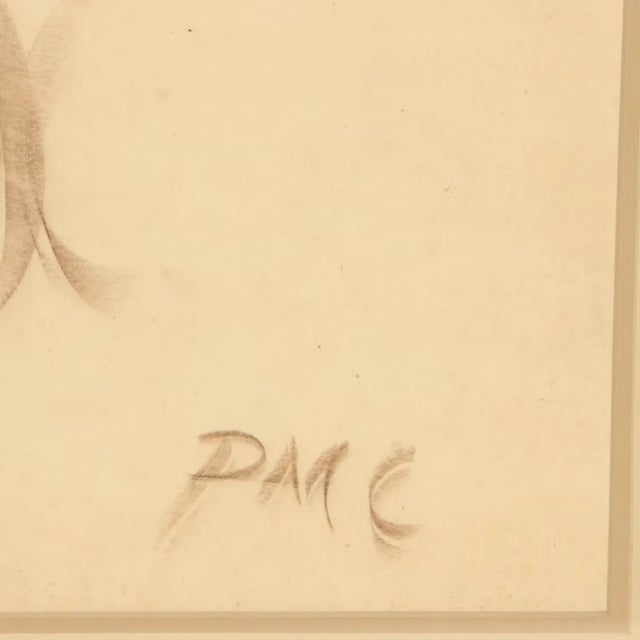 A striking and rare original figurative chalk drawing by Northwest artist Peter Camfferman (1890–1957). Signed by the...