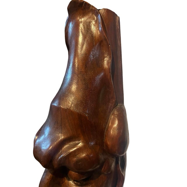 1900s Pair of Hand-Carved Architectural Figures on Marble Pedestals – Art Deco Period For Sale - Image 14 of 16