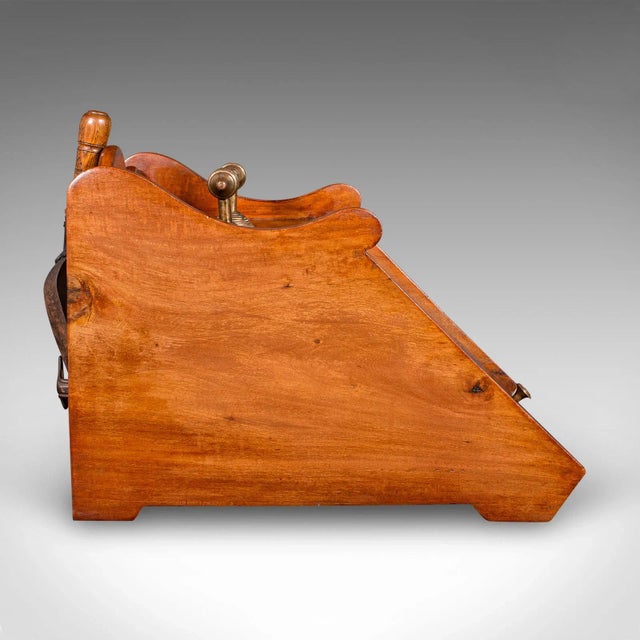 Antique Coal Purdonium, English, Walnut, Brass, Fireside Fuel Keep, Victorian For Sale - Image 6 of 12