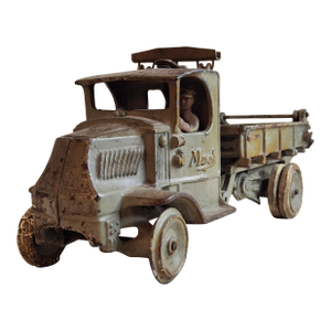 Antique Arcade Cast Iron Mack Ac Dump Truck Large 11.5" Original Paint 1925