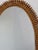 1960s Large Italian Rattan Wall Mirror, 1960s For Sale - Image 5 of 12
