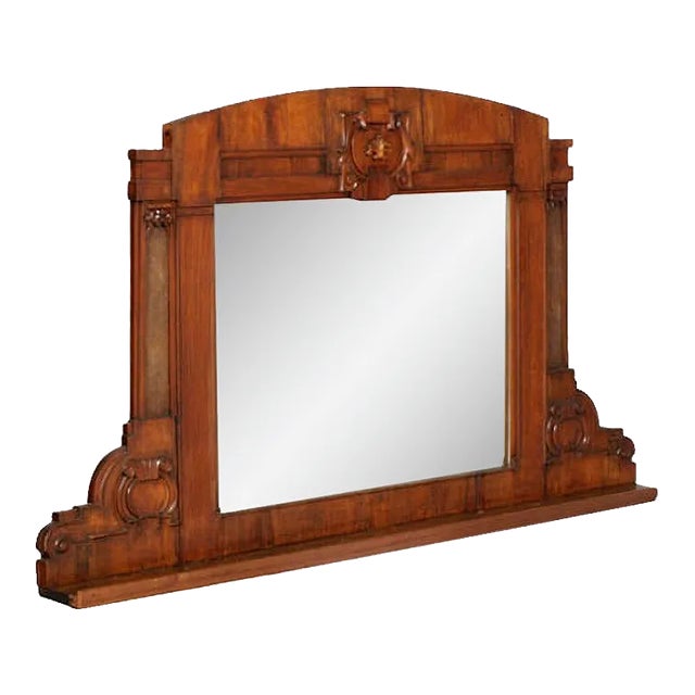 Neoclassical Wall or Fireplace Mirror, 1850s For Sale