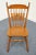 Tell City Furniture Hard Rock Maple Colonial Style Cattail Back Dining Chair For Sale - Image 4 of 9