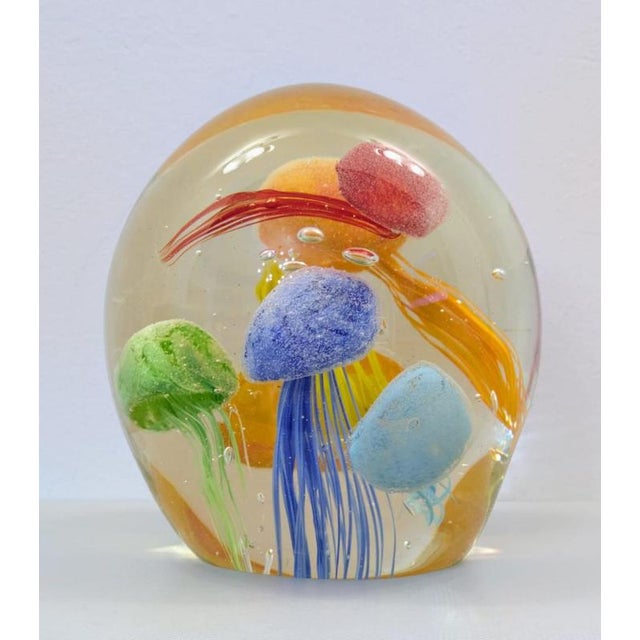 Aquarium Sculpture with Jellyfish in Murano Glass, 1970s For Sale - Image 4 of 15