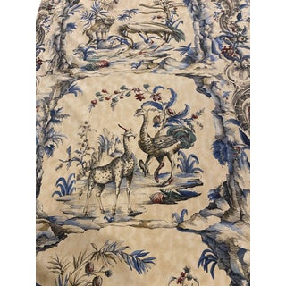 1980s Lorenzo Rubellie La Menagierie Fabric - 7 Yards For Sale