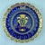 Gustave Asch French Tours Blue & Gold Porcelain Crest Plates, Set of Six For Sale In Philadelphia - Image 6 of 18