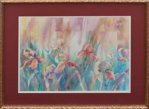Jean Warren Bearded Irises Garden 1989