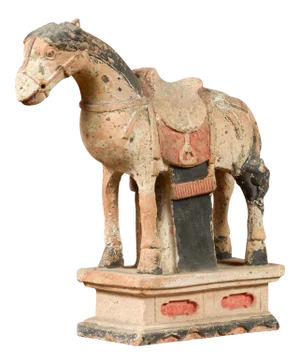Chinese Ming Dynasty Horse Model with Original Pigmentation