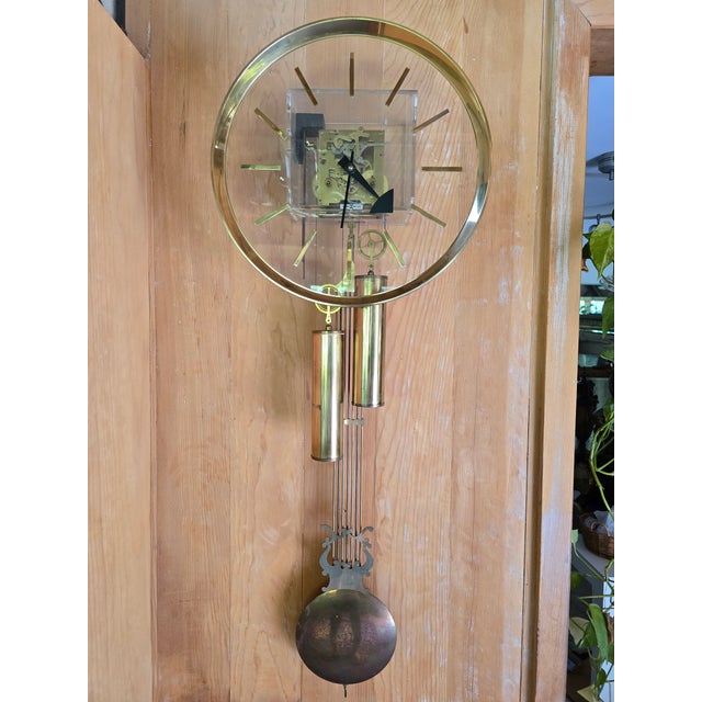 Howard Miller Iconic Mid Century Modern Howard Miller Clock Vintage For Sale - Image 4 of 16
