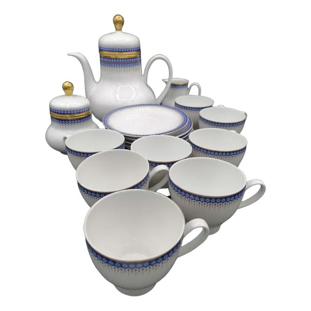 Bavarian Tea Set from Vohenstrauss Johann Seltmann, Set of 6 For Sale