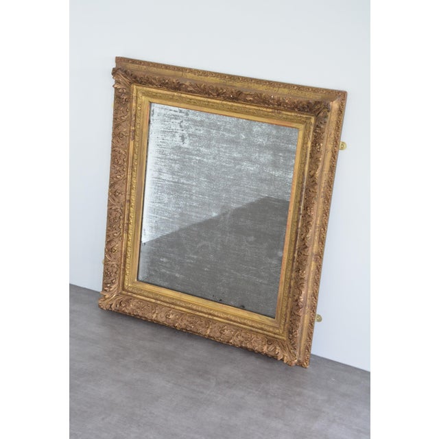 French Gilded Wall Mirror with Foxed Glass, 1870 For Sale - Image 13 of 18
