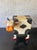 Vintage Hand Painted Folk Art Cow Bank Whimsical Wood Animal Sculpture For Sale - Image 4 of 8
