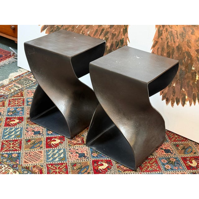Design Plus Gallery presents a Pair of VIKA Accent Tables from Bernhardt Furniture Company. The tables are a masterpiece...