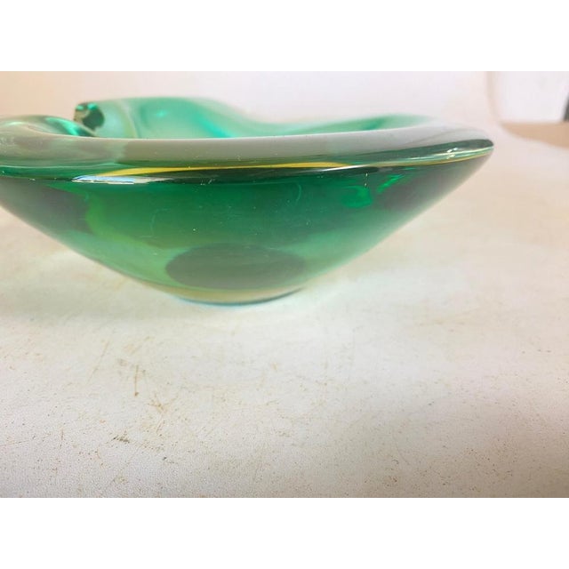 Vide Poche or Ashtray in Green Murano Glass, Italy, 1970s For Sale - Image 14 of 18