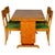 1930s Swedish Biedermeier Birch Extendable Dining Table, 1930s For Sale - Image 5 of 5