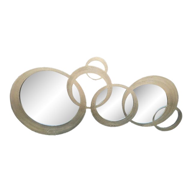 Uttermost Odiana Silver Rings Modern Mirror For Sale
