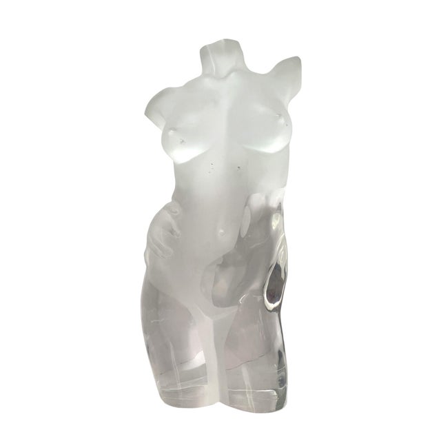 Postmodern 1980s M. Malstrom Acrylic Female Nude Sculpture, Numbered 45/300 For Sale - Image 3 of 11