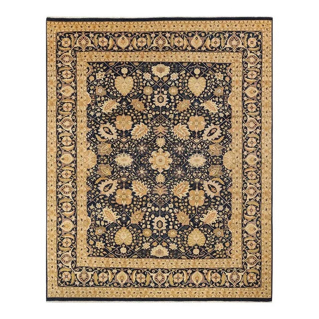 Mogul Collection Hand-Knotted Area Rug - Blue 8' 0" x 10' 0" For Sale - Image 4 of 4