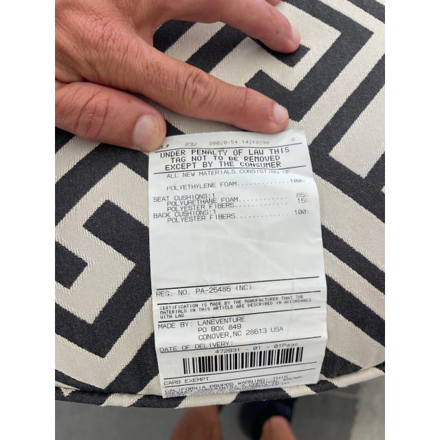 Lane Venture Cane Wingback Chairs – Pair of Coastal Rattan Accent Chairs For Sale - Image 9 of 12