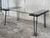 Mid-Century Modern Metal Table With Glass Top and Nickel Supports For Sale - Image 4 of 9