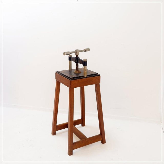 Industrial Iron Book Press, 1930s-1940s For Sale - Image 11 of 11