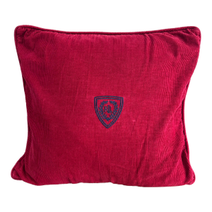 1990s Lauren by Ralph Lauren Corduroy Pillow With Crest