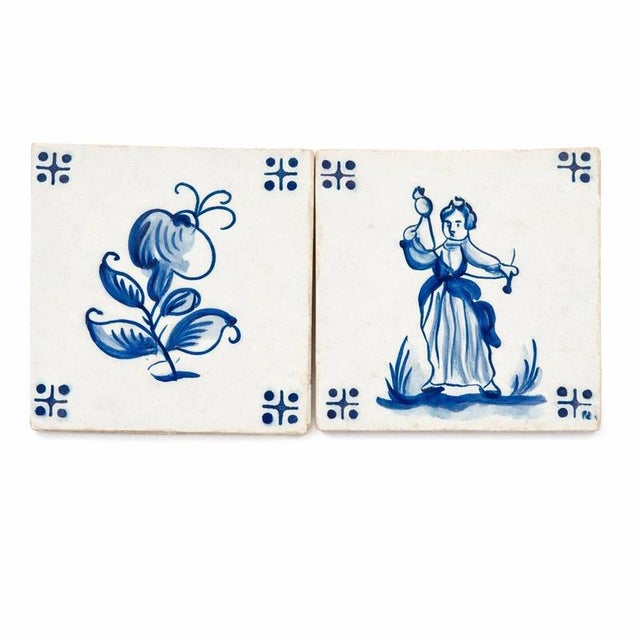 Earthenware Tiles, 19th Century, Set of 2 For Sale - Image 6 of 6