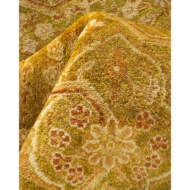 Textile Mogul, One-of-a-Kind Hand-Knotted Area Rug - Green, 8' 1" x 10' 1" For Sale - Image 7 of 8