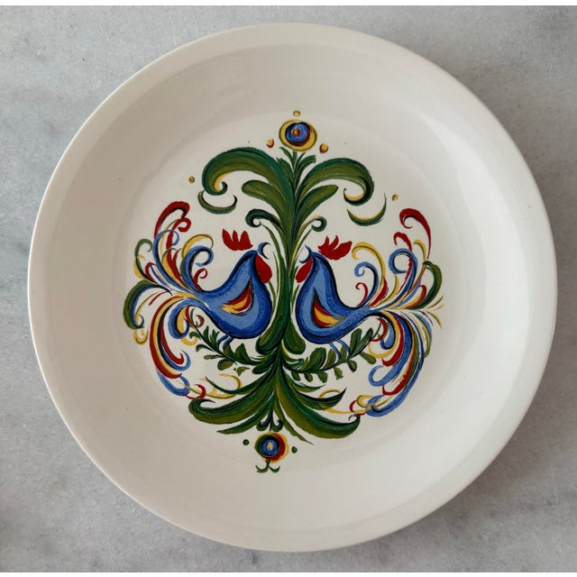 Mid-Century Modern Set of 4 Vintage Villeroy & Boch Salads Plates From the Rooster Collection For Sale - Image 3 of 11