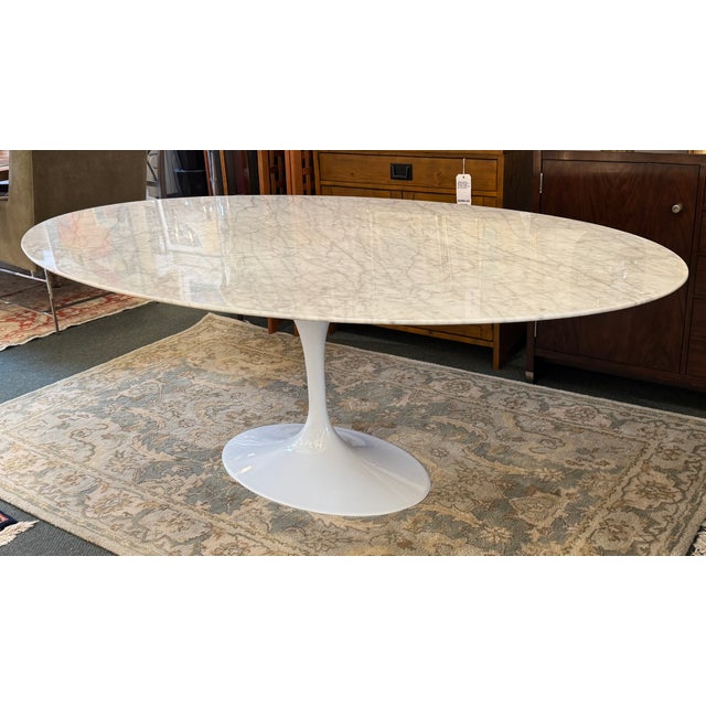 Design Plus Gallery presents a Saarinen-Style Oval Tulip Dining Table from NJ Modern Furniture. The table has an oval...