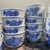 Blue Edo Hand-Painted Yunomi Tea Cups, Japan, Set of 18 For Sale - Image 8 of 18