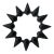 Vintage Jens Quistgaard for Dansk Cast Iron Star Burst Candlestick Holder For Sale