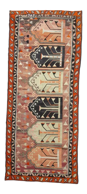 Vintage One of a Kind Turkish Kilim Rug