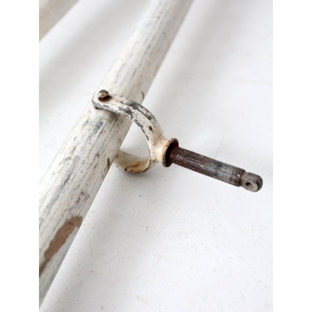 Vintage Painted Wooden Oars Pair For Sale - Image 4 of 12