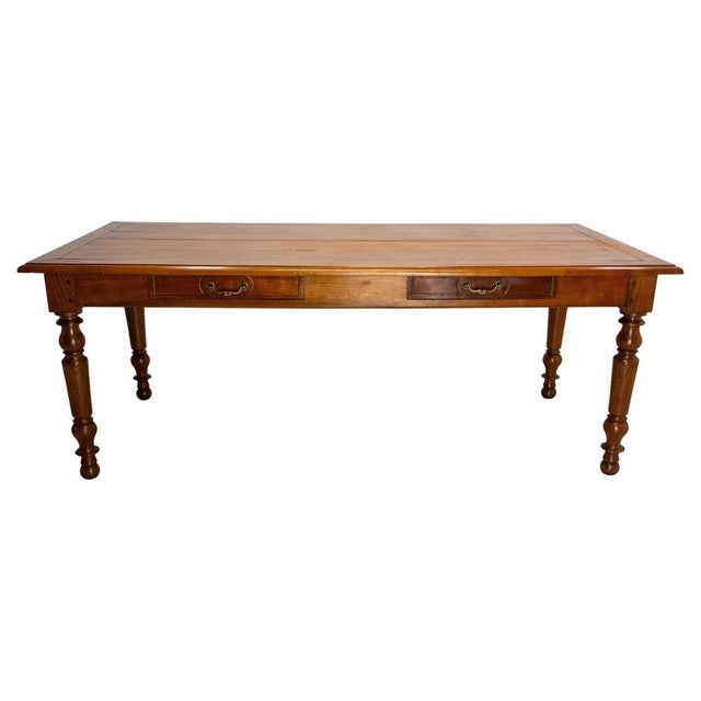 French Louis Philippe Cherrywood Table, Mid 19th Century For Sale - Image 14 of 14