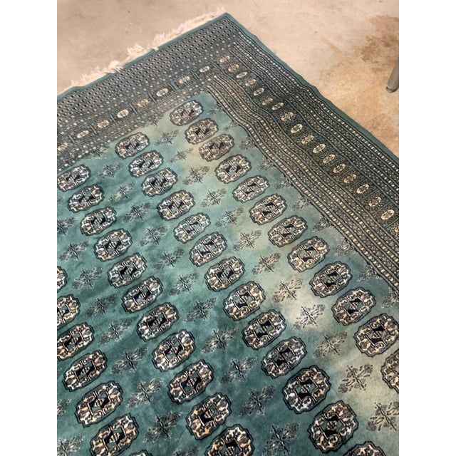 1970s, Handmade Vintage Uzbek Bukhara Rug 6.1' X 9.2' For Sale In New York - Image 6 of 8